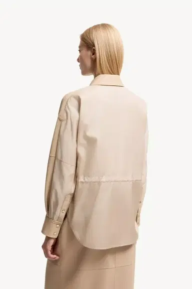 Moncler Leather Long Sleeve Shirt | Thumbnail 6 Moncler Leather Long Sleeve Shirt | Thumbnail 6
