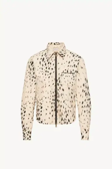 Moncler Animalier Print Zip-up Shirt | Thumbnail 2 Moncler Animalier Print Zip-up Shirt | Thumbnail 2