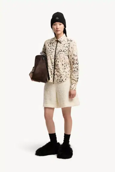 Moncler Animalier Print Zip-up Shirt | Thumbnail 3 Moncler Animalier Print Zip-up Shirt | Thumbnail 3
