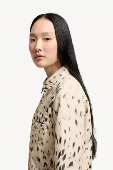 Moncler Animalier Print Zip-up Shirt | Thumbnail 4 Moncler Animalier Print Zip-up Shirt | Thumbnail 4