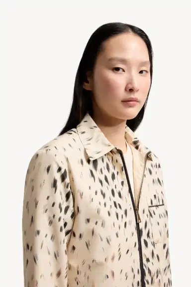 Moncler Animalier Print Zip-up Shirt | Thumbnail 7 Moncler Animalier Print Zip-up Shirt | Thumbnail 7