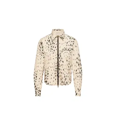 Moncler Animalier Print Zip-up Shirt | Thumbnail 1 Moncler Animalier Print Zip-up Shirt | Thumbnail 1