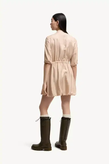 Moncler Silk Twill Mini Shirt Dress | Thumbnail 6