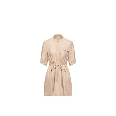 Moncler Silk Twill Mini Shirt Dress | Thumbnail 1