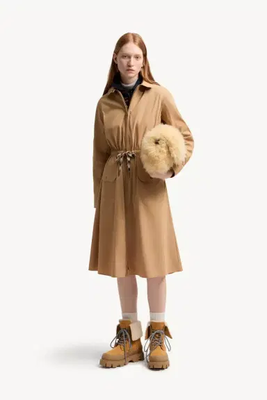 Moncler Cotton Blend Knee-length Dress | Thumbnail 3 Moncler Cotton Blend Knee-length Dress | Thumbnail 3