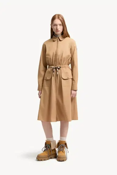 Moncler Cotton Blend Knee-length Dress | Thumbnail 5 Moncler Cotton Blend Knee-length Dress | Thumbnail 5