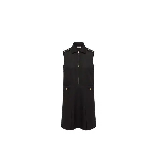 Moncler Wool Gabardine Shirt Dress