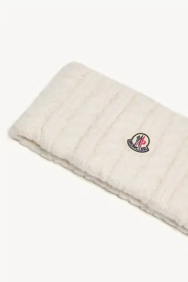Moncler Cable Knit Alpaca Blend Headband | Thumbnail 4 Moncler Cable Knit Alpaca Blend Headband | Thumbnail 4