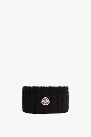 Moncler Cable Knit Alpaca Blend Headband | Thumbnail 2 Moncler Cable Knit Alpaca Blend Headband | Thumbnail 2
