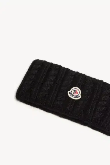 Moncler Cable Knit Alpaca Blend Headband | Thumbnail 4 Moncler Cable Knit Alpaca Blend Headband | Thumbnail 4