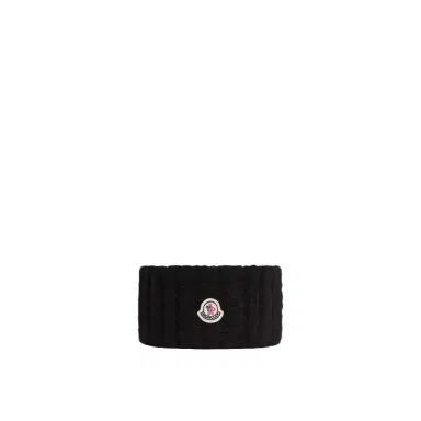 Moncler Cable Knit Alpaca Blend Headband | Thumbnail 1 Moncler Cable Knit Alpaca Blend Headband | Thumbnail 1