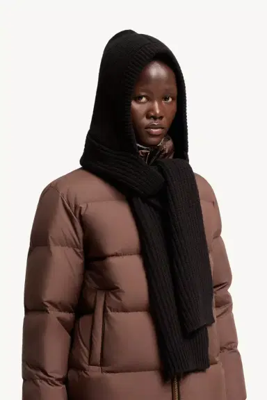 Moncler Wool & Cashmere Blend Hooded Scarf | Thumbnail 3 Moncler Wool & Cashmere Blend Hooded Scarf | Thumbnail 3