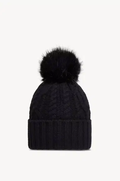 Moncler Wool & Cashmere Blend Beanie With Pom Pom | Thumbnail 5 Moncler Wool & Cashmere Blend Beanie With Pom Pom | Thumbnail 5