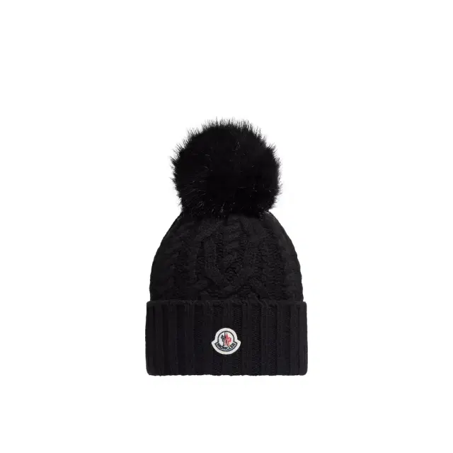 Wool & Cashmere Blend Beanie With Pom Pom Wool & Cashmere Blend Beanie With Pom Pom