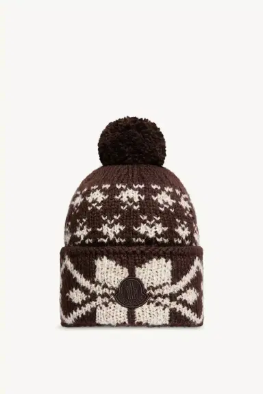 Moncler Jacquard Knit Beanie | Thumbnail 2 Moncler Jacquard Knit Beanie | Thumbnail 2