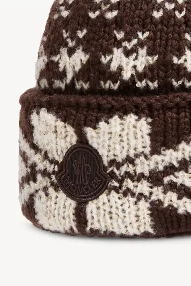 Moncler Jacquard Knit Beanie | Thumbnail 4 Moncler Jacquard Knit Beanie | Thumbnail 4