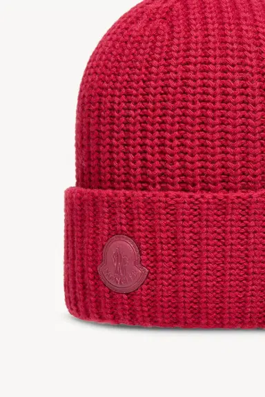 Moncler Wool & Cashmere Blend Beanie | Thumbnail 4 Moncler Wool & Cashmere Blend Beanie | Thumbnail 4