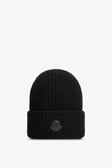 Moncler Wool & Cashmere Blend Beanie | Thumbnail 2 Moncler Wool & Cashmere Blend Beanie | Thumbnail 2