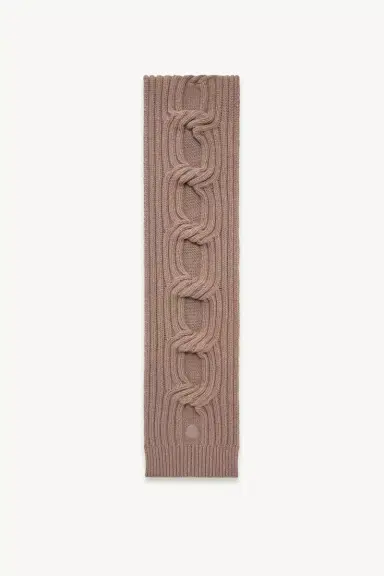 Moncler Chain Knit Wool & Cashmere Scarf | Thumbnail 2 Moncler Chain Knit Wool & Cashmere Scarf | Thumbnail 2