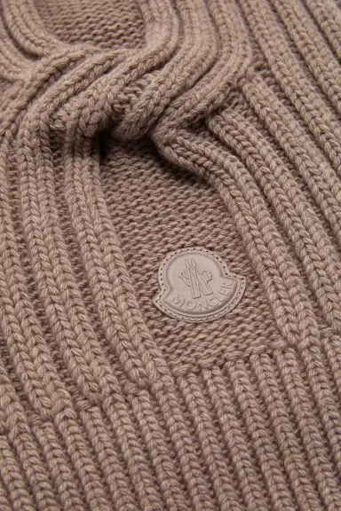 Moncler Chain Knit Wool & Cashmere Scarf | Thumbnail 5 Moncler Chain Knit Wool & Cashmere Scarf | Thumbnail 5