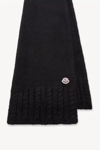Moncler Alpaca Blend Knit Scarf | Thumbnail 4 Moncler Alpaca Blend Knit Scarf | Thumbnail 4