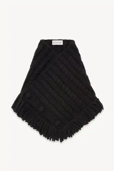 Moncler Cable Knit Alpaca Blend Neck Scarf | Thumbnail 2 Moncler Cable Knit Alpaca Blend Neck Scarf | Thumbnail 2
