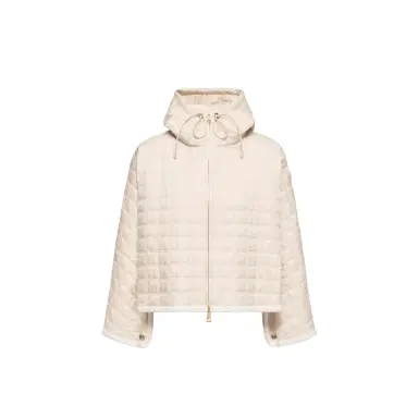 Moncler Hooded Square-quilted Padded Cape | Thumbnail 1 Moncler Hooded Square-quilted Padded Cape | Thumbnail 1