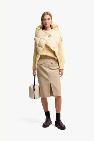 Moncler Asymmetrical Down Cape | Thumbnail 3