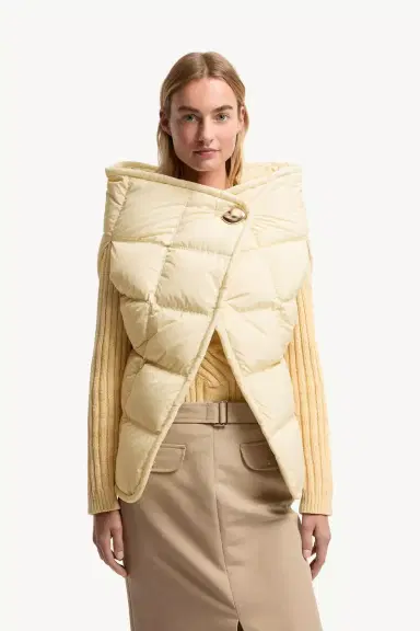 Moncler Asymmetrical Down Cape | Thumbnail 5
