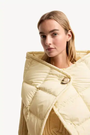 Moncler Asymmetrical Down Cape | Thumbnail 7