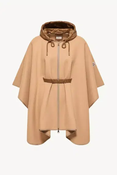 Moncler Padded Wool Blend Cape | Thumbnail 2