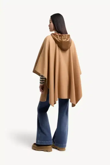 Moncler Padded Wool Blend Cape | Thumbnail 6
