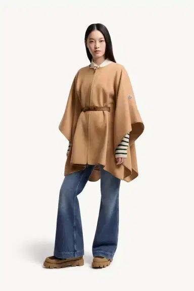Moncler Padded Wool Blend Cape | Thumbnail 7