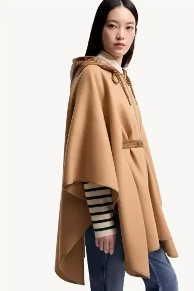 Moncler Padded Wool Blend Cape | Thumbnail 8