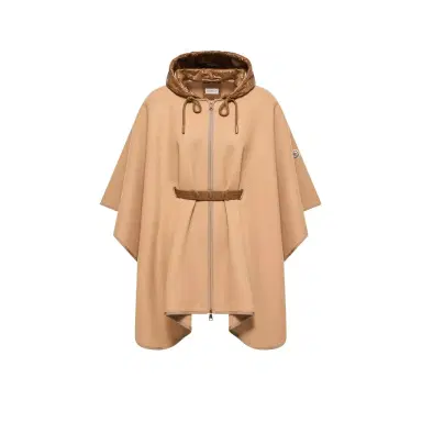 Moncler Padded Wool Blend Cape | Thumbnail 1