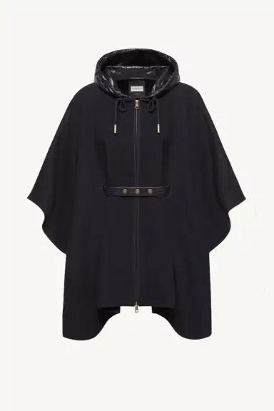 Moncler Padded Wool Blend Cape | Thumbnail 2
