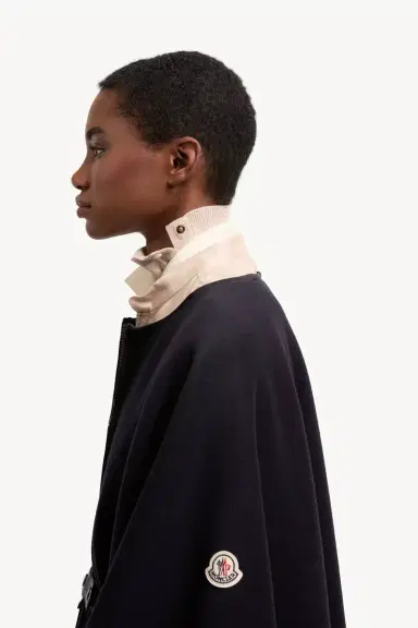 Moncler Padded Wool Blend Cape | Thumbnail 4