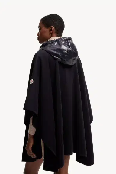 Moncler Padded Wool Blend Cape | Thumbnail 6