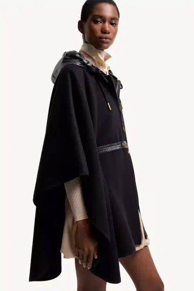 Moncler Padded Wool Blend Cape | Thumbnail 7