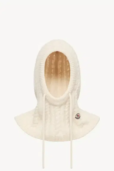 Moncler Cable Knit Alpaca Blend Balaclava | Thumbnail 2 Moncler Cable Knit Alpaca Blend Balaclava | Thumbnail 2