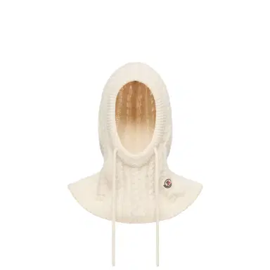 Moncler Cable Knit Alpaca Blend Balaclava | Thumbnail 1 Moncler Cable Knit Alpaca Blend Balaclava | Thumbnail 1