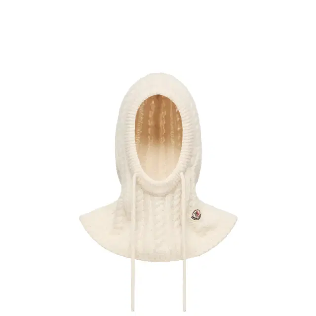 Moncler Cable Knit Alpaca Blend Balaclava