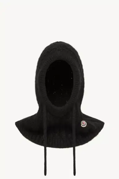 Moncler Cable Knit Alpaca Blend Balaclava | Thumbnail 2 Moncler Cable Knit Alpaca Blend Balaclava | Thumbnail 2