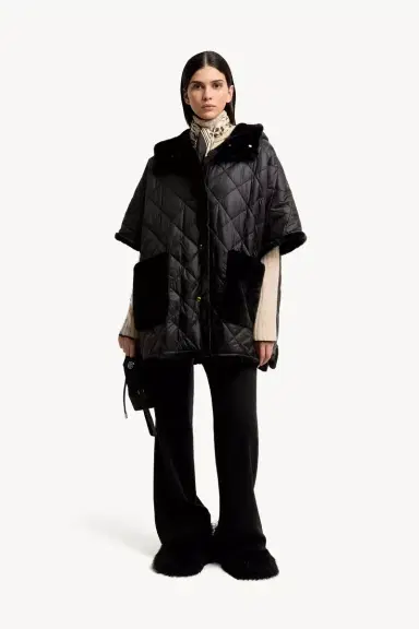 Moncler Reversible Hooded Cape | Thumbnail 3 Moncler Reversible Hooded Cape | Thumbnail 3