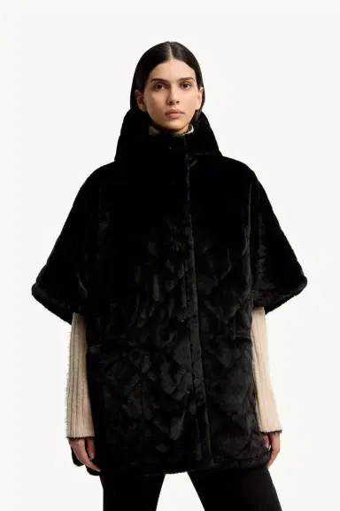Moncler Reversible Hooded Cape | Thumbnail 7 Moncler Reversible Hooded Cape | Thumbnail 7
