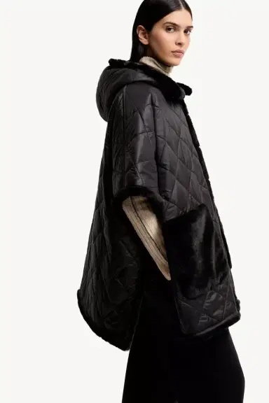 Moncler Reversible Hooded Cape | Thumbnail 8 Moncler Reversible Hooded Cape | Thumbnail 8