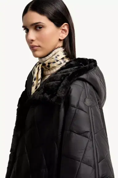 Moncler Reversible Hooded Cape | Thumbnail 9 Moncler Reversible Hooded Cape | Thumbnail 9