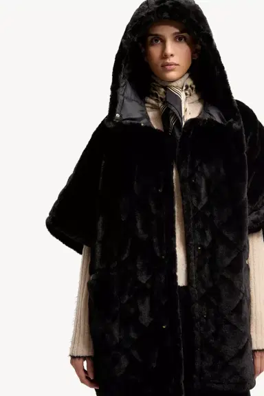 Moncler Reversible Hooded Cape | Thumbnail 10 Moncler Reversible Hooded Cape | Thumbnail 10