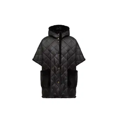 Moncler Reversible Hooded Cape | Thumbnail 1 Moncler Reversible Hooded Cape | Thumbnail 1