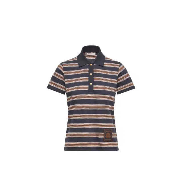 Moncler Striped Cotton Polo Shirt